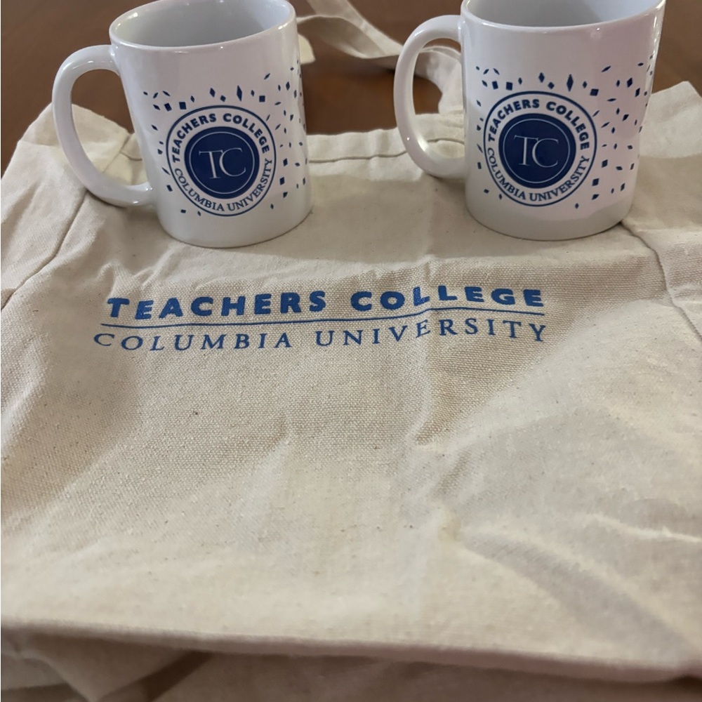 Teachers College Mugs and Tote Set